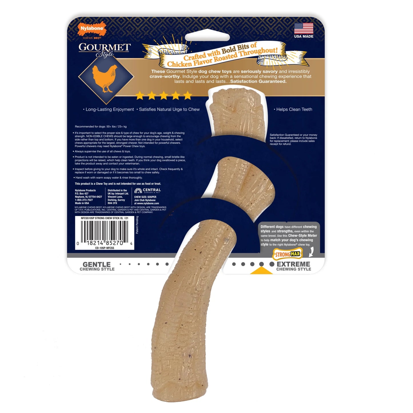 Gourmet Style Dog Chew Toy Stick Chicken X-Large (50+ Lbs)