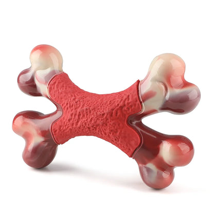 Dog Toy for Aggressive Chewer- for Large Medium Dogs, Food Bone Toy for Dogs, Teething ,Beef Flavored Dog Chew Toys