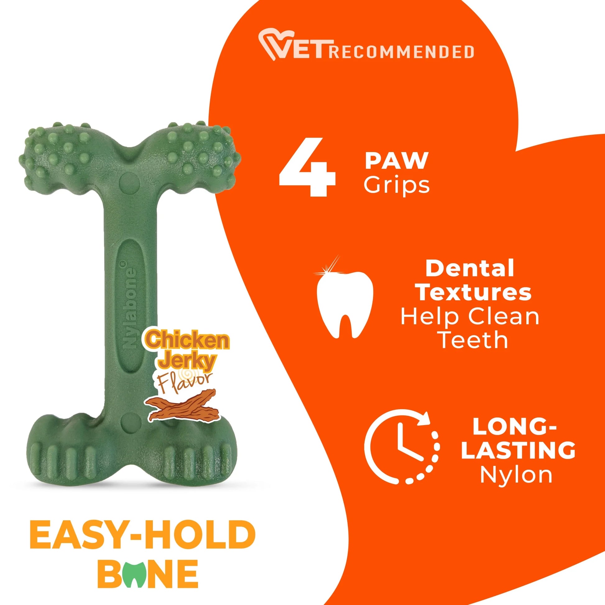 Power Chew Comfort-Hold Dog Dental Chew Toy Chicken Jerky Large (1 Count)