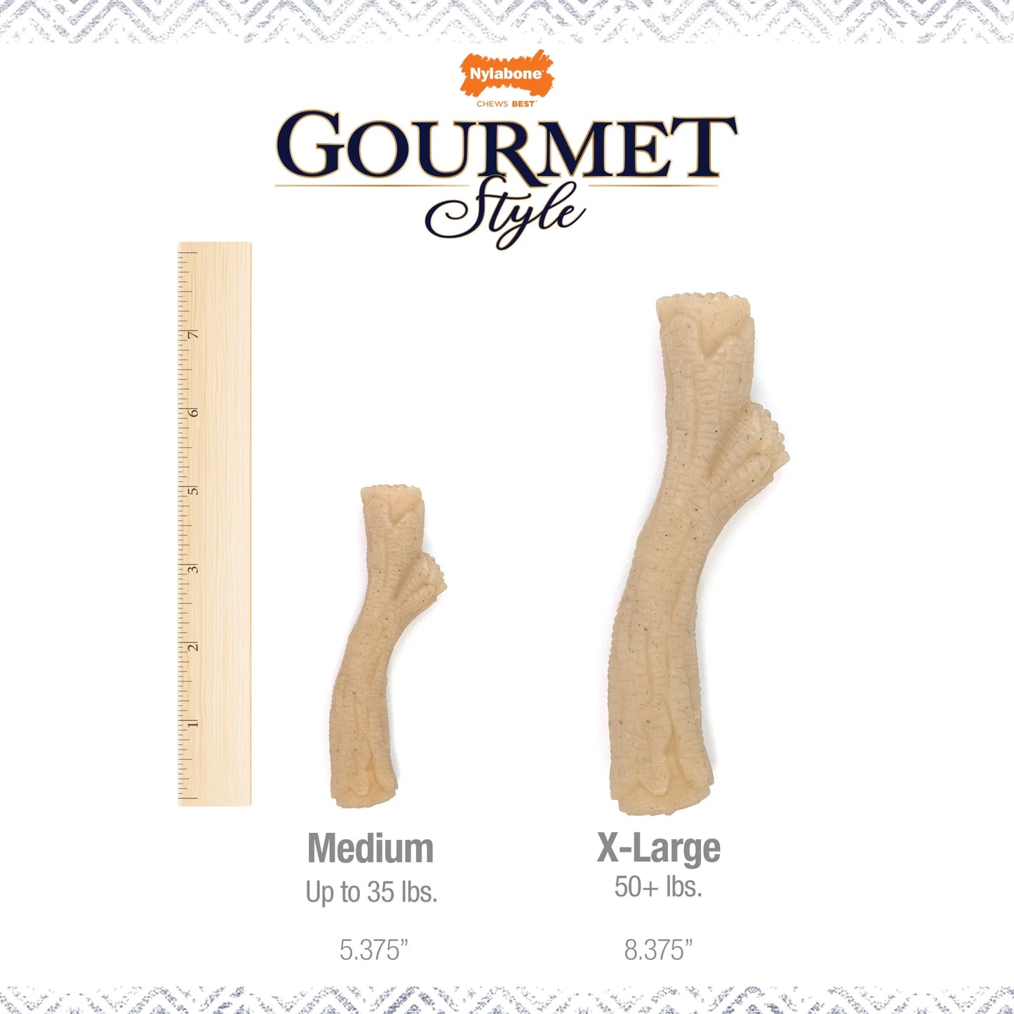 Gourmet Style Dog Chew Toy Stick Chicken X-Large (50+ Lbs)