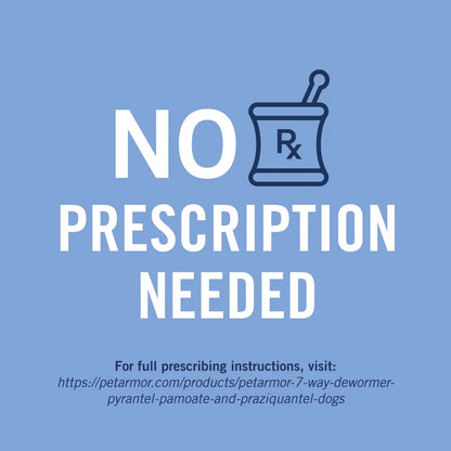 for Dogs 7 Way De-Wormer for Medium & Large Dogs